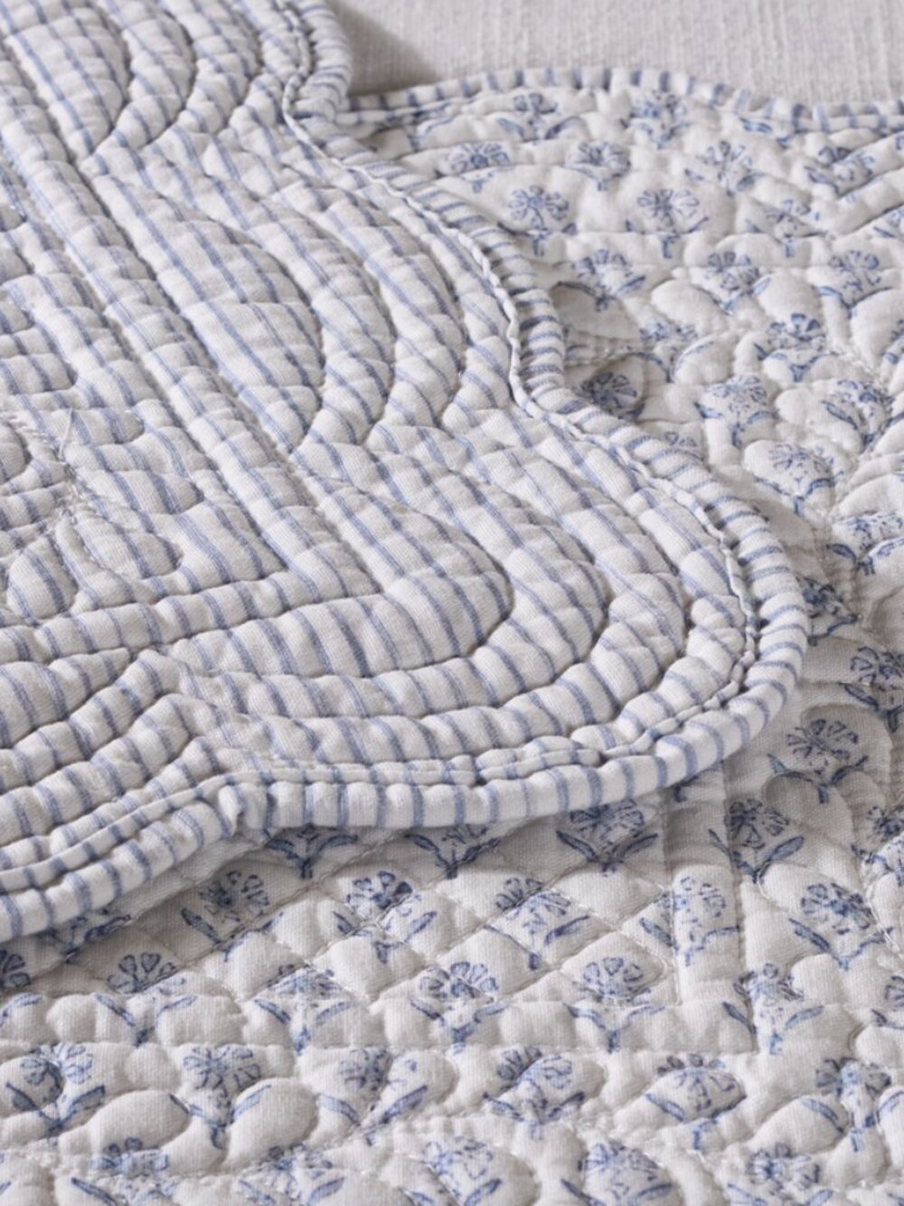 Set/2 Quilted Reversible Placemats